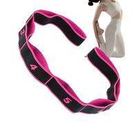 Fasce da allenamento, 8 pezzi, numerate, materiale elastico, durevoli, leggere, resistenza per allenamento di forza, esercizi per tutto il corpo, ginnastica a casa, yoga, pilates, braccia, gambe
