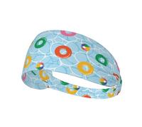 Fasce da allenamento da donna, anelli da nuoto, elastici galleggianti, fasce per capelli da donna, fascia traspirante per sport, corsa, atletica, yoga, palestra, tennis