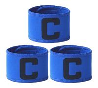 Fasce da capitano del calcio in neoprene - Set di 3 con grassetto C per identificazione, comode e flessibili per tutte le età