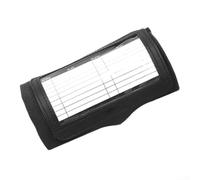 Fasce da polso quarterback per giocare a chiamate, tripla tasca per allenatore, cinghia per calcio, baseball, softball, accessorio atletico in PVC, 17 x 10,8 cm, nero