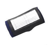 Fasce da polso quarterback per giocare a chiamate, tripla tasca per allenatore, cinghia per calcio, baseball, softball, accessorio atletico in PVC, 17 x 10,8 cm (blu navy)