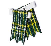 Fasce decorative per calzini da kilt per uomo con fibbie pesanti regolabili, calzini semplici e a tartan/reggicalze in lana acrilica a punta, Taglia unica