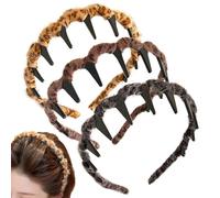 Fasce decorative per capelli da donna, 3 pezzi, antiscivolo, reversibili, per eventi formali, sport, cosplay, tutti i giorni, allenamenti, donne e ragazze