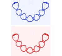 Fasce di allenamento 7 anelli regolabili per la parte superiore del corpo Allenamento a casa Camminare Esercizio Fasce di allenamento Programma di fitness Fascia elastica per il recupero