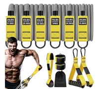 Fasce Di Allenamento,Fasce Di Resistenza Regolabili Con Manici - Attrezzature Fitness Resistente Antiscivolo Con Cinghie Per Caviglie Per Allenamento Di Sviluppo Muscolare E Fortaleci