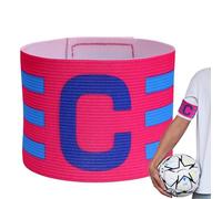 Fasce di Capitano di Calcio, Braccialetti di Capitano per Calcio | Bands di Capitano di Calcio - Bande di Giocatore Regolabili, Accessori elastici per Giochi di Calcio per Adulti e Giovani