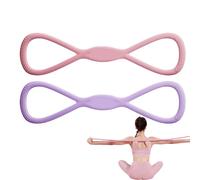 Fasce di esercizio per le donne, fasce di stretching per le braccia per l'esercizio | Fascia fitness per la casa elastica a forma di 8,Tirando yoga, espansore del petto, strumento di trainam