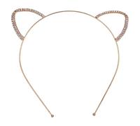 Fasce Di Gatto Con Strass Scintillio - Fascia Per Capelli Cerchio In Metallo Lucido Per Ragazze | Per Cosplay Alla Moda, Elegante Capitule Travestito Per Compleanno, Halloween, F