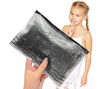 Fasce di gomma per capelli - 1000 pezzi di legami elastici durevoli neri per capelli, forte resistenza alla trazione | non danneggia i capelli, è per ragazze e bambini, per