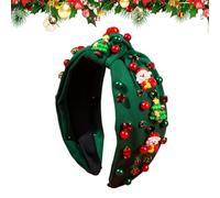 Fasce di Natale per donne, copricapo con perle alla moda, fascia per costume di Natale, per spose, mogli amatoriali, cosplay, riunioni familiari, feste in ufficio, matrimonio d'inverno