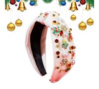 Fasce di Natale per donne | copricapo con perle alla , per travestimento, per spose, mogli amatoriali, cosplay, riunioni familiari, feste in ufficio, matrimonio d'inverno
