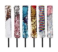 Fasce di paillettes Cute Hair Hoop Shiny Reversibile Non scivolare Stile sirena Decorazione di bomboniere 6 PCS per bambini Accessori per capelli