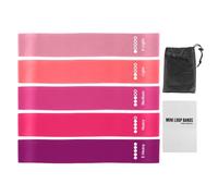 Fasce di resistenza, 60 x 4 cm, per esercizi di fitness, pilates, resistenza a strappo, attrezzatura per sedere, palestra, allenamento, sport, donne, uomini, esercizi a casa
