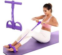 Fasce di resistenza a 6 tubi per allenamenti di tutto il corpo, corde elastiche di alta qualità per allenamento della forza, dimagrimento di pancia, vita, braccia e gambe, in lattice naturale
