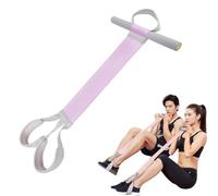 Fasce di resistenza addominali con pedale, attrezzatura per l'allenamento della forza di 54,4 kg, per palestra a casa, allenamento di base, sit-up, yoga e fitness, fascia elastica per uomini e donne
