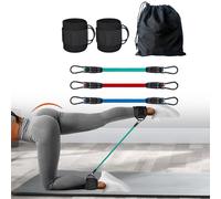 Fasce di resistenza alla caviglia con polsini da utilizzare in palestra per