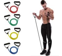 Fasce di resistenza con manici, fasce per esercizi, fasce per allenamento con manici per uomini e donne, attrezzature per l'allenamento della forza a casa