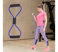 Fasce di resistenza, fasce per esercizi per donne e uomini, 8 fasce di resistenza a forma di braccia, espansore toracico, yoga, palestra, fitness, corda elastica con 8 parole, per esercizi muscolari