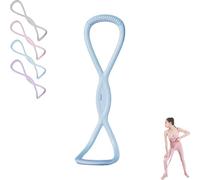 Fasce di resistenza Luminousdo, fasce for esercizi a forma di 8 for donne e uomini, Victoriousact/Familiarn/Novealcrbe, fascia di espansione for il torace for l'allenamento, braccia(Blue-25lb)