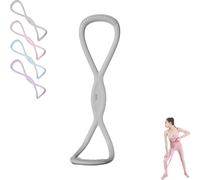 Fasce di resistenza Luminousdo, fasce for esercizi a forma di 8 for donne e uomini, Victoriousact/Familiarn/Novealcrbe, fascia di espansione for il torace for l'allenamento, braccia(Gray-35lb)