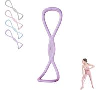 Fasce di resistenza Luminousdo, fasce for esercizi a forma di 8 for donne e uomini, Victoriousact/Familiarn/Novealcrbe, fascia di espansione for il torace for l'allenamento, braccia(Purple-15lb)