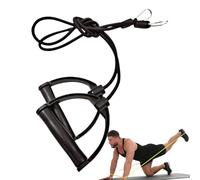 Fasce di resistenza passo a passo, gomma + ABS 31,5 pollici corda | Tirare le corde per esercizi di fitness con maniglie, un tapis roulant, allenamenti AB, una fascia di ricambio