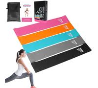 Fasce di Resistenza per Allenamento - 5 Pezzi Attrezzatura per Allenamento della | Fasce Elastiche Per Esercizi | Per Uomini Donne Ragazzi Giovani e Famiglia