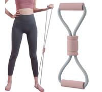 Fasce di resistenza per allenamento | Fasce elastiche Figura 8 per esercizi con manici | Attrezzature per esercizi portatili e antiscivolo per muscoli, braccia spalle schiena petto