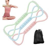 Fasce di resistenza per allenamento - Set di fasce per esercizi per stretching, fasce da fitness per uomini e donne, attrezzature da palestra a casa per bodybuilding, yoga, Pil