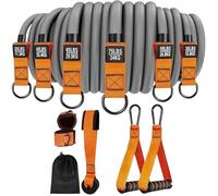 Fasce di resistenza resistenti - Fasce di resistenza regolabili con manici | Attrezzatura portatile antiscivolo per rafforzamento toracico, allenamento della forza, yoga e sviluppo muscolare