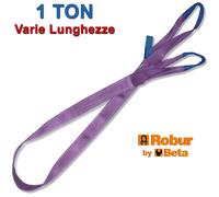 Fasce di Sollevamento Asole Rinforzate ROBUR Brache Cinghie Imbracatura 1 TON