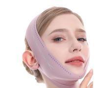 Fasce di sollevamento per il viso a forma di V, per contouring del viso, rassodante e rassodante, in tessuto traspirante, per dormire e per l'uso quotidiano