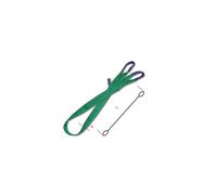 Beta 8153 6-T2 - Braca per sollevamento 2t verde nastro piatto a due strati, asole rinforzate, poliestere alta tenacità (PES)