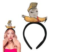 Fasce divertenti, fasce divertenti per donne - Fasce imperatore dei cartoni animati, fasce per capelli divertenti, fasce per trucco in peluche, copricapo riutilizzabili per donne e ragazze