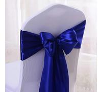 Fasce e fiocchi per sedie, Fascia for sedia 10 pezzi in raso multicolore for reception, ristorante, decorazioni for eventi, banchetti, feste, hotel(Navy Blue)