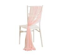 Fasce e fiocchi per sedie, Telai for sedie in seta da 12 pezzi multicolori for banchetti di nozze(Pink)
