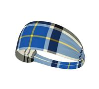 Fasce elastiche antiscivolo per la testa con motivo tartan Clan Hannay, ideali per uomo e donna.