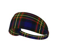 Fasce elastiche antiscivolo per la testa con motivo tartan Clan MacLellan, ideali per uomo e donna.