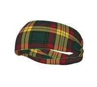 Fasce elastiche antiscivolo per la testa con motivo tartan Clan MacMillan, ideali per uomo e donna.