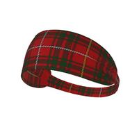 Fasce elastiche antiscivolo per la testa con motivo tartan scozzese Bruce Clan, ideali per uomo e donna.