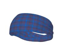 Fasce elastiche antiscivolo per la testa da allenamento in chiffon tartan Clan Elliot, ideali per uomo e donna.
