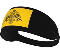 Fasce elastiche antisudore con bandiera della Chiesa ortodossa per donne e uomini, fascia larga antiscivolo per yoga, fascia per la testa per allenamento sportivo per corsa, tennis, palestra, fitness,