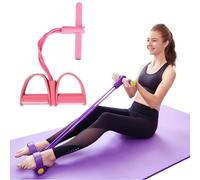 Fasce elastiche/cinture fitness per allenare addominali, gambe e glutei; cyclette per allenare gli addominali; attrezzatura per Pilates/yoga; attrezzatura fitness per esercizi di stretching.(Rosa)