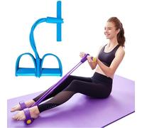 Fasce elastiche/cinture fitness per allenare addominali, gambe e glutei; cyclette per allenare gli addominali; attrezzatura per Pilates/yoga; attrezzatura fitness per esercizi di stretching.(Blau)