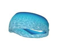 Fasce elastiche con tranquilli paesaggi sottomarini per capelli corti unisex, fasce elastiche per capelli da donna, antiscivolo, ideali per allenamento, sport e yoga.