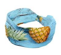 Fasce elastiche da donna con ananas e frutta, fascia morbida antiscivolo, per yoga, allenamento, sport, corsa