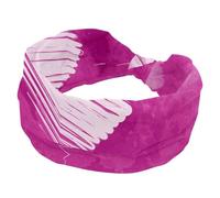 Fasce elastiche da donna, rosa, acquerello, cuore, San Valentino, assorbe il sudore, sport, yoga, allenamento, fascia morbida e larga, fascia per capelli annodata