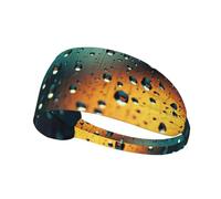 Fasce elastiche e morbide traspiranti per allenamento con stampa gocce di pioggia nel cielo, per yoga, corsa e fitness