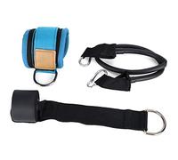 Fasce elastiche fitness con fibbia ad anello alla caviglia Bande di resistenza di qualità premium per gambe e glutei Allenamento in palestra a casa Panno blu viola Materiale (Blu)