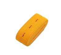 Fasce elastiche for asole 18mm Poliestere 2/5/10M Cucito | Nastro elasticizzato multicolore for cinture, spalline for reggiseni, abbigliamento fai da te(Goldyellow,2Meters)